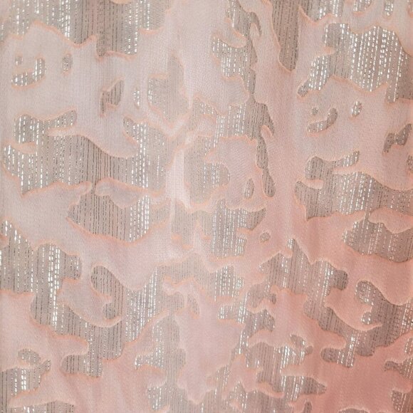 Ladaire Viscose Blend Blouse in Blush & Silver size S - Picture 4 of 11